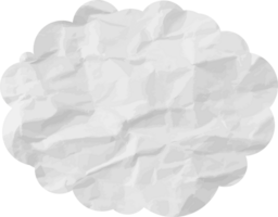 icono de recorte de nube con textura blanca png