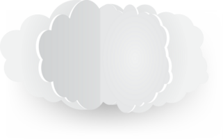 White cloud Crop-out Icon png