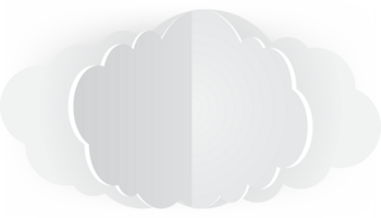 Symbol zum Ausschneiden der weißen Wolke png