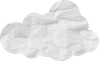 icône de recadrage de nuage texturé blanc png