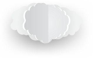 White cloud Crop-out Icon png