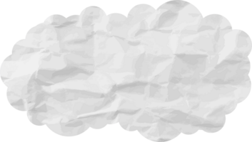 icono de recorte de nube con textura blanca png