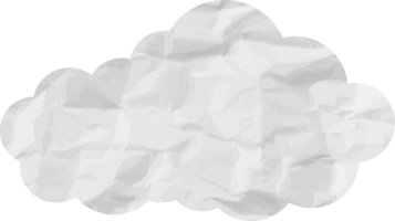 icono de recorte de nube con textura blanca png