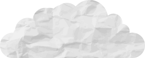 icono de recorte de nube con textura blanca png