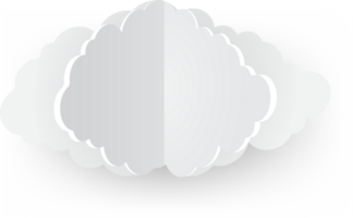 White cloud Crop-out Icon png