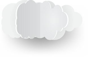 White cloud Crop-out Icon png