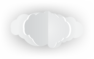 wit wolk uitsnijden icoon png