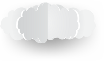 icono de recorte de nube blanca png