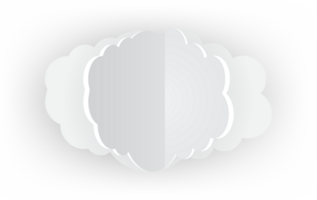 White cloud Crop-out Icon png