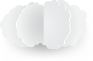 icono de recorte de nube blanca png