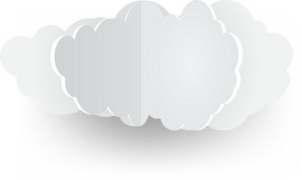 icono de recorte de nube blanca png