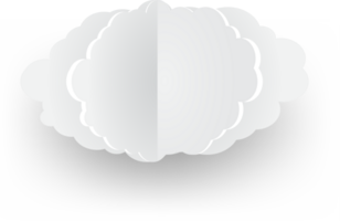 icono de recorte de nube blanca png