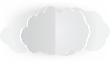 icono de recorte de nube blanca png