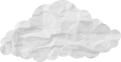 icône de recadrage de nuage texturé blanc png