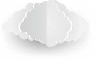 White cloud Crop-out Icon png