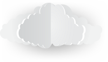 White cloud Crop-out Icon png