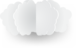 White cloud Crop-out Icon png