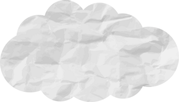 icône de recadrage de nuage texturé blanc png