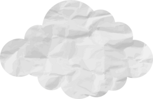 icône de recadrage de nuage texturé blanc png