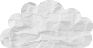 icono de recorte de nube con textura blanca png