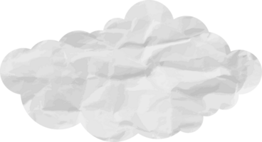 icône de recadrage de nuage texturé blanc png