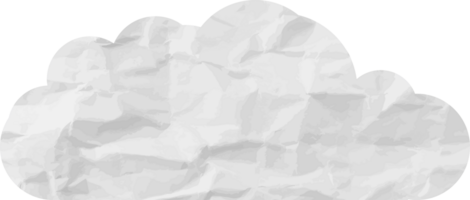 icono de recorte de nube con textura blanca png