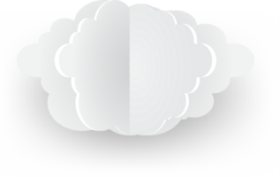 White cloud Crop-out Icon png