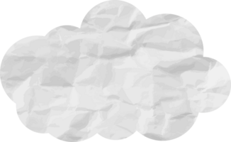 icône de recadrage de nuage texturé blanc png