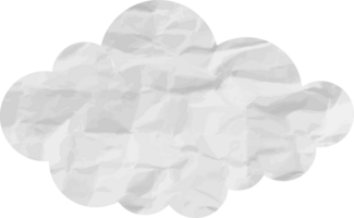 icône de recadrage de nuage texturé blanc png