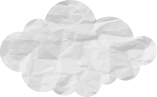 icono de recorte de nube con textura blanca png