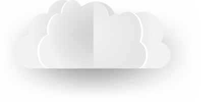 White cloud Crop-out Icon png