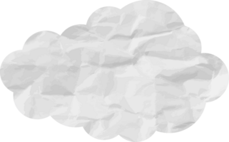 icône de recadrage de nuage texturé blanc png