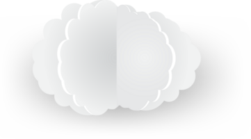 White cloud Crop-out Icon png