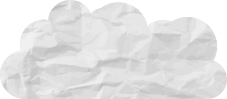 icono de recorte de nube con textura blanca png