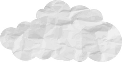 icono de recorte de nube con textura blanca png