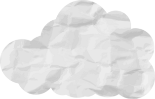 icono de recorte de nube con textura blanca png