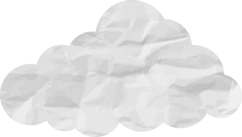 ícone de recorte de nuvem texturizada branca png