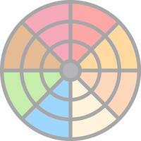 Color Wheel Vector Icon Design