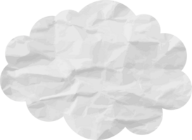 icône de recadrage de nuage texturé blanc png