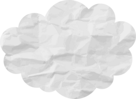 icône de recadrage de nuage texturé blanc png