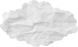 icono de recorte de nube con textura blanca png