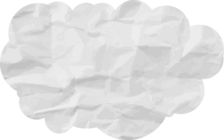 icône de recadrage de nuage texturé blanc png