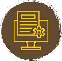 Content Management System Vector Icon Design