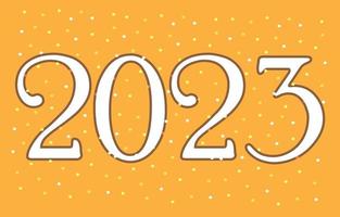 Number 2023, The year of the lord. Concept about writing, simply, yearly, celebrating, anniversary and etc. vector