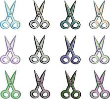 Barber Shop or Hairdresser background, seamless pattern with hairdressing scissors. High  illustration vector