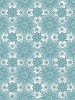 Circle lace black and white ornament, round ornamental geometric doily pattern. vector