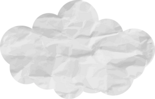 icône de recadrage de nuage texturé blanc png