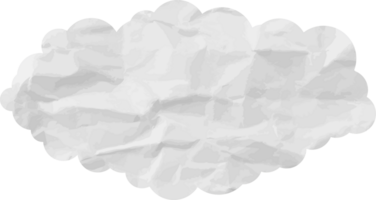 icône de recadrage de nuage texturé blanc png