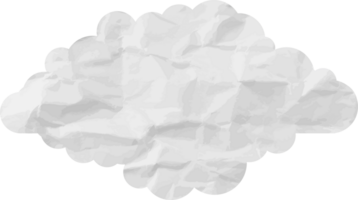 icône de recadrage de nuage texturé blanc png