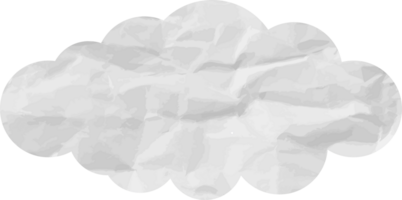 icono de recorte de nube con textura blanca png